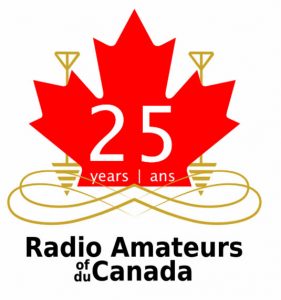 RAC 25th Anniversary Logo: bilingual