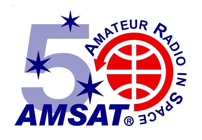 AMSAT 50th Anniversary logo