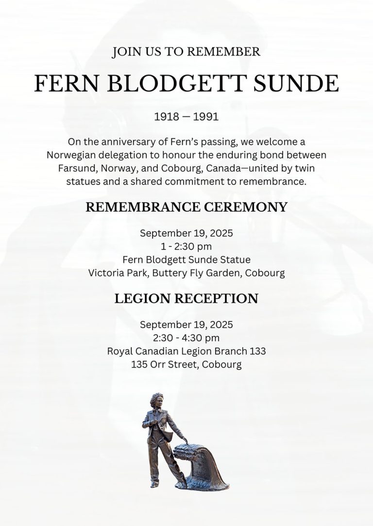 Fern Blodgett Sunde Community Remembrance Poster