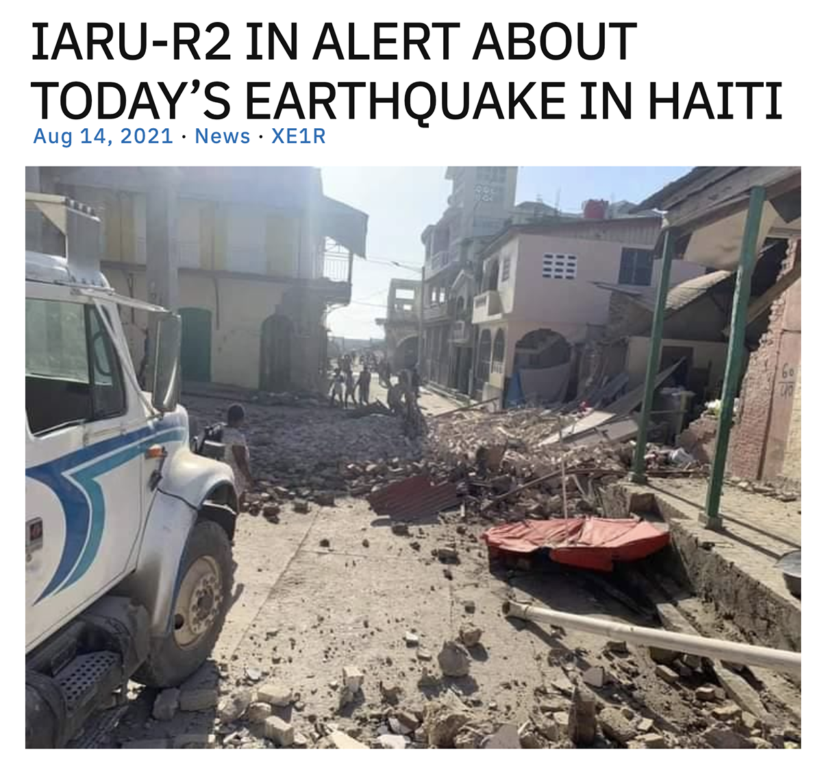 Photo of earthquake in Haiti