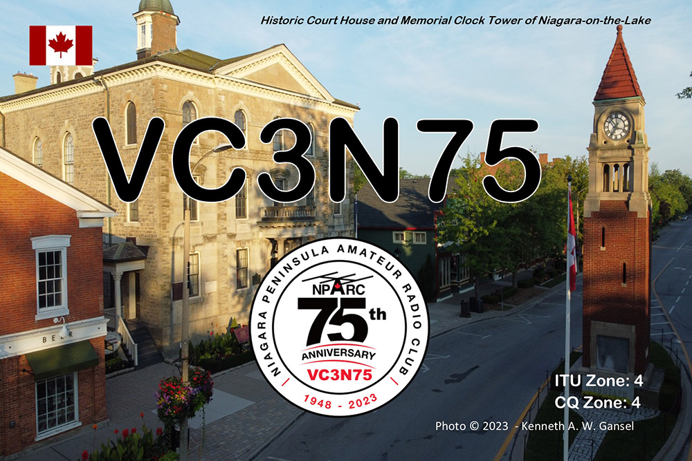 Niagara Peninsula ARC VHF QSL card