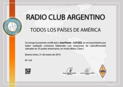 Todos Los Países de América Award