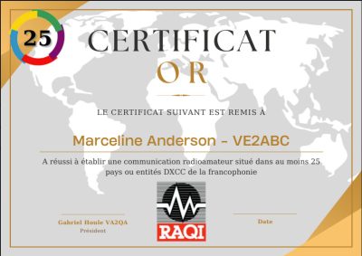 RAQI Certificat de la francophonie