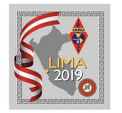 Lima 2019 logo: IARU Region 2 General XX Assembly