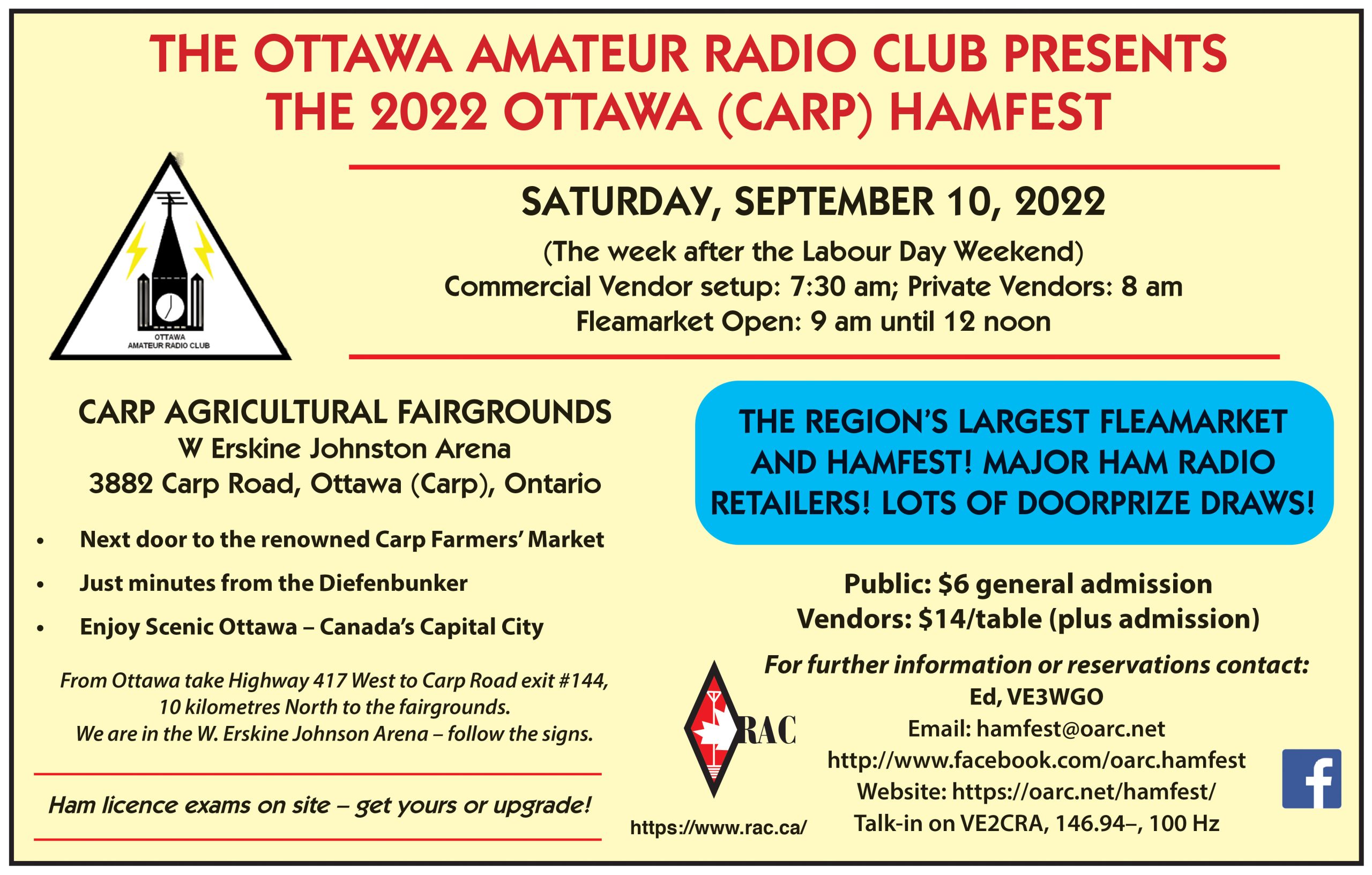 Ottawa Amateur Radio Club Hamfest 2022