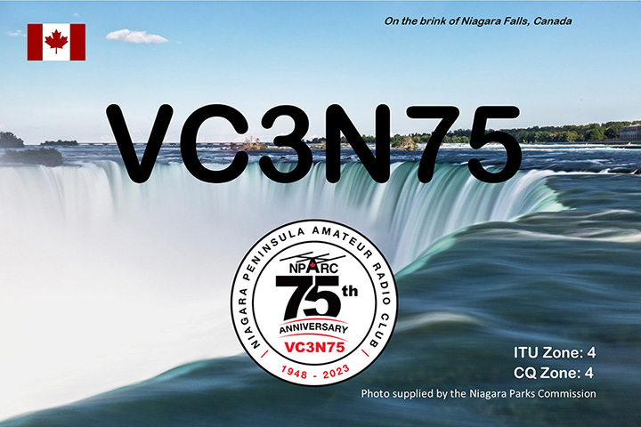 Niagara Peninsula ARC HF QSL card